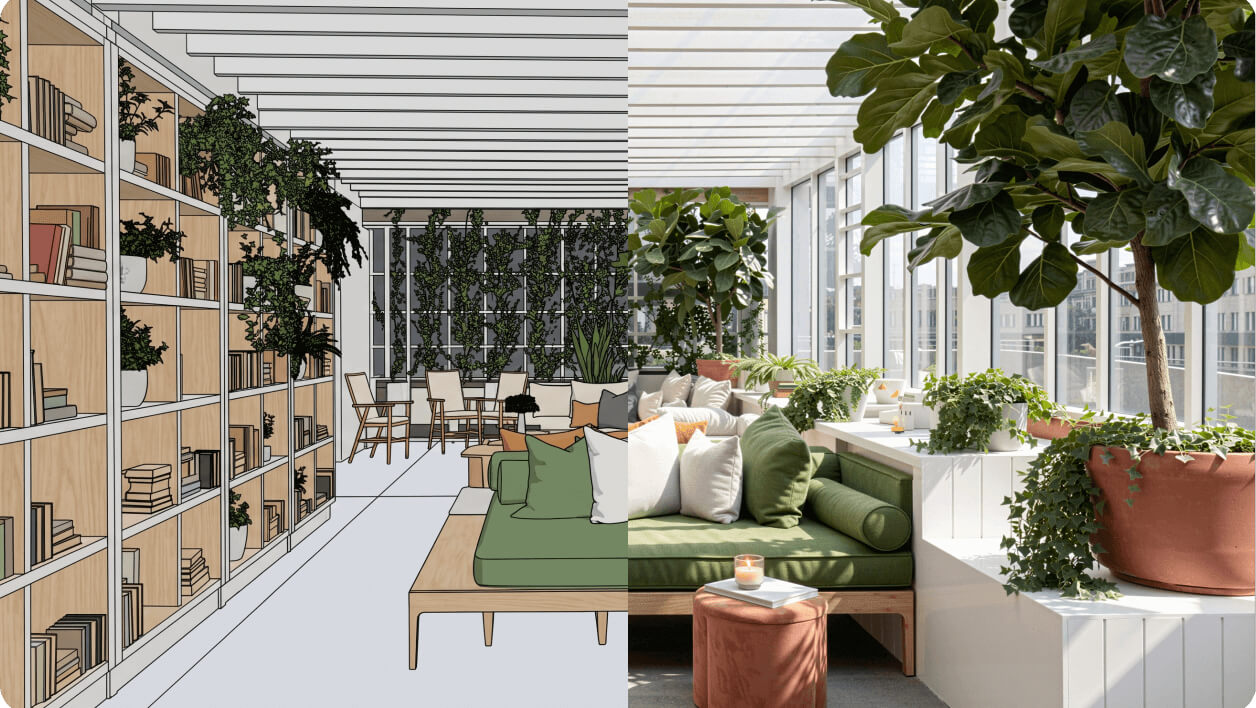Estudio de volumetría de interior